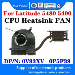 Pads New original Laptop Brand CPU Heatsink Fan CPU FAN Assembly For Dell Latitude 5480 5490 E5480 E5490 0V93XV 0P5F39 V93XV P5F39