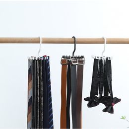 WOVHSTEAR 360 Degree Rotating Belt Rack Neck Tie Hanger Storage Hanger Tie Belt Neck Holder Space Saving 20 Hooks Clothes Hanger