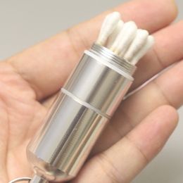 Portable Metal Sealed Bottle Toothpick Box Mini storage Tube