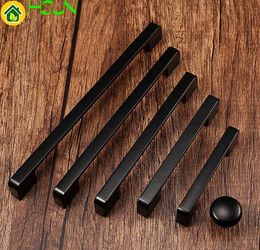 96 128 160 192 224mm Brushed Nickel Black Cabinet Door Handles Dresser Pull Drawer Knobs Pulls Handle Kitchen Cabinet Hardware