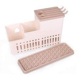 Kitchen Storage Rack Plastic Draining Dish Rack Hollow Drying Rack Chopsticks Knife Fork Dish Drainer Kitchen Organizer Holder