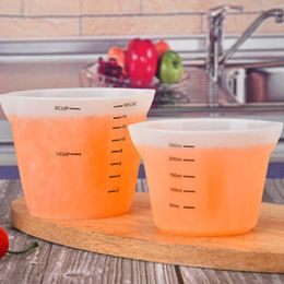 High Quality 500ml & 250ml Reusable Silicone Measuring Cups Resin Mixing Cups Epoxy Casting Molds Acrylic Paint Pouring Cups
