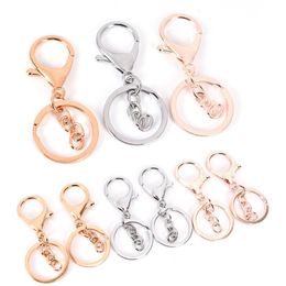 Key Ring Long Popular Classic Plated Lobster Clasp Key Hook Chain Jewellery Making for Keychain Fashion260z