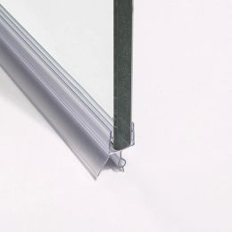 2X50CM Transparent shower sealing strip bath screen door sweep water blocking strips Glue-free Weatherstrip for 6 to 12mm Glass