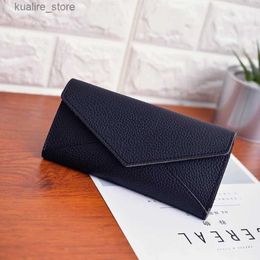 Money Clips High quality Womens Wallet Long Vintage Envelope Ladies Money Clip Coin Leisure Clutch Leisure Wallet luxury card holder L410