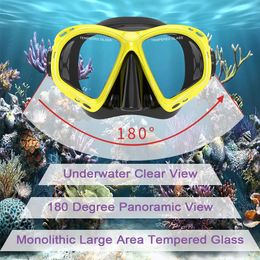 Adult Scuba Diving Masks Gear Freediving Free Goggles Spearfishing Glasses Snorkling Snorkel Dive Equipment Set Swimming
