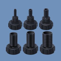 IBC Tank Adapter Inlet 60mm Coarse thread to 1/2" 3/4" 1" 2 inch Hose black Pipe Connector Garden Lawn Tap Accessories