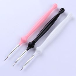 3pcs Gel Polish Nail Brush Set Acrylic Painting Drawing Liner Pen Nail Art Manicure Tools Accessories