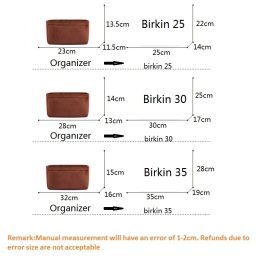 Fits For H Bir kin 25 30 35 Bag Insert Organiser Makeup Handbag Organiser Travel Inner Portable Cosmetic Original Organise Bags