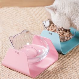 Detachable Cat Water Food Bowl Adjustable Pet Feeder for Cats Dogs Drinking Dispenser Puppy Cat Bowls Pets Products for Mascotas