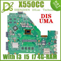 Motherboard KEFU X550CC MAINboard For ASUS X550C X550CL X552C Y581C R510C X550VC Laptop Motherboard REV2.0 2117U I3 I5 I7 4GB GT720M Test