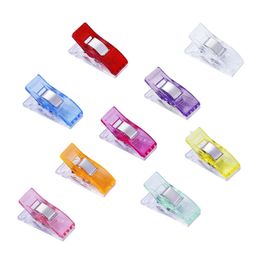 10/20/50PCS Fabric Quilting Craft Sewing Knitting Clips Home Office Supply Mixed Plastic Wonder Clips Holder for DIY Patchwork