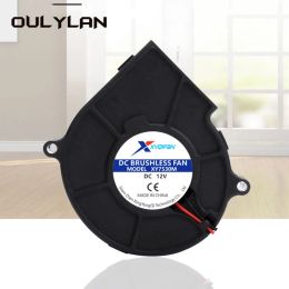 Pads Oulylan Cooling Turbo Fan DC 5V 12V 24V Cooling Fan 75x75x30mm Centrifugal Power Fan Mini Instrument Cooling Fan