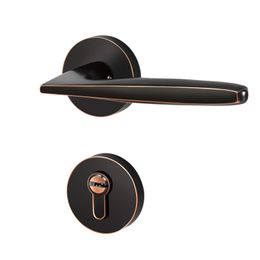 European Style Zinc Alloy Door Handle Lock Silent Anti-theft Door Locks Home Hotel Mute Split Lock Indoor Hardware Accessories