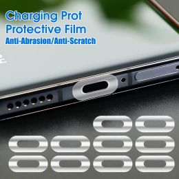 For Apple iPhone 13 11 12Pro XR XS Max 8 7 6 6s iPad Charging Port Matte Film Anti-scratch Sticker Type C Protector Film For MI