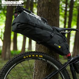 Rhinowalk Bike Bag Bike 10L 13L Saddle Bag Waterproof Bicycle Reflective Foldable Tail Rear Bag Cycling MTB Trunk Pannier