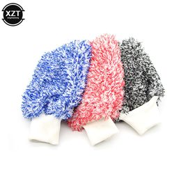 Car Cleaning Glove Ultra Soft Mitt Microfiber Sponge Plush Wash Mitt Easy To Dry Auto Detailing Car High Density Wash Mitt Towel