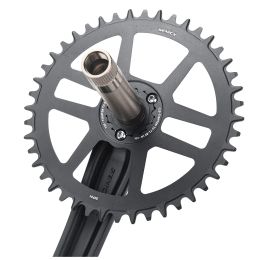 SENICX RX Single Speed Crank Chainset Crankset,40T/42T / 44T,165 / 170 / 175,for Gravel-bikes Cyclo-Cross, BB24MM