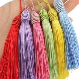 Wholesale 100pcs/Lot 15cm Long Silk Tassel Fringe Trim High Quality Tassel Trim Tassels for Curtains Accessories DIY