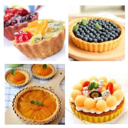 1pcs Round Silicone Cake Mold Non-Stick Tart Quiche Flan Pan Mold Pizza Baking Tray Fruit Pie Egg Tarts Mold Bakeware Pan Baking