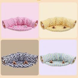 Pet Tunnel Toy Foldable Cat Tunnel Collapsible Large Space Cosy Cat Playing Tunnel Tube Toy