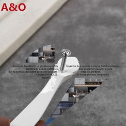 Handles Drawer Cabinet Furniture Kitchen Handles for Cabinet Knob Door Drawer Furniture Kitchen Knob Simple Fuji White Hardware