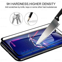 4To2 Black Edge Tempered Glass Screen Protector For Asus ROG Phone 6 Pro 7 Ultimate Camera Lens Film Rogphone 6pro Phone7 Phone6