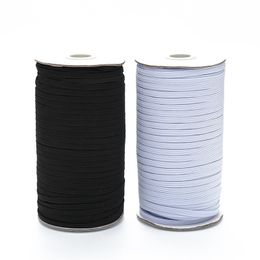 1PCS New 3-12mm Hight Elastic Bands Spool Stretch String White Black Flat Elastic Cord Diy Handmade Accessories Sewing Supplies