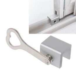 1/10 Sliding Door Window Locks Padlock Stop Aluminum Alloy Door Lock Frame Security Lock with Keys Safety Key Lock Dropshipping