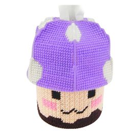 Mushroom Towel Dispenser Embroidery Kit, DIY Handmade Craft Set, Crocheting Knitting Needlework Supplies