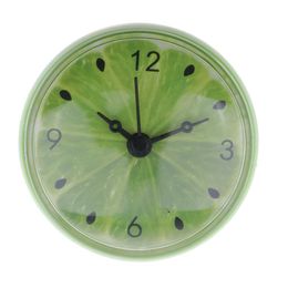 7.5cm Waterproof Sucker Wall Clocks for Kitchen Bathroom Shower Bath 2 Colors