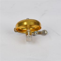 Retro Bike Bell British Aluminum Alloy Lid Silver Golden Chocolate Color Vintage Bicycle Crisp Ringtones Easy To Install Durable