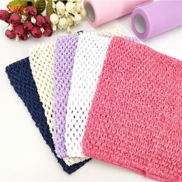 9/6 Inches Children Handmade Wrapped Chest Elastic Baby Girl Crochet Tutu Tube Tops Wide For DIY Knitted Skirt 5Z