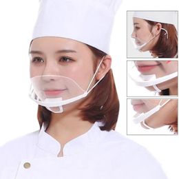 5/10Pcs/lot Restaurant Mouth Mask Transparent Anti Fog Catering Mask for Kitchen Restaurant Masks Kitchen Tools