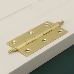 Modern Satin Brass Decorative Hinges For Furniture Cabinet Door Butt Gold Hinges Hardware