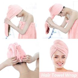 Microfiber Hair Fast Drying Dryer Towel Bath Wrap Hat Turban Dry Quick Drying Lady Household Hair Towel Bath Tool Home Textile