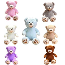 100/130cm Giant American Bear Plush Toys Stuffed Animals Teddy Bear Doll Pillow Kids Girls Popular Valentine Birthday Baby Gift