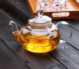 Tea Set High Borosilicate glass Tea Pot Set Infuser Coffee Tea Leaf Herbal 6 Cups Warmer Teapot Gift Kitchen accessories Home