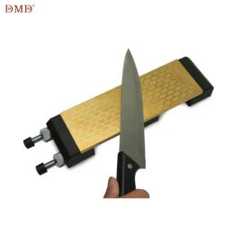 DMD Diamond Double Sided 400 and 1000 Grits Titanium Knife Sharpening Stone With Size 200*70*8mm Whetstone with Holder