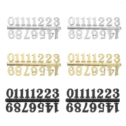 Clocks Accessories 15 Sets Number Card Replacement Wall Parts Sports DIY Plastic Numerals For