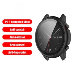 Protective Case for Amazfit GTR 2e/GTR 2 Watch Full Cover Bumper Frame Screen Protector Scratch-resistant Shell Accessories
