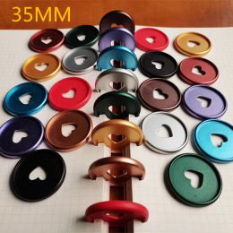 Spines Plastic binding ring 100PCS35MM new heartshaped frosted binding CD notebook binding button learning office supplies