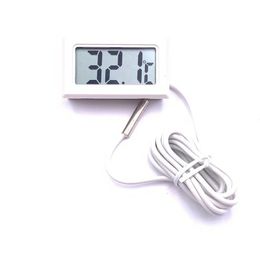2024 Computer Water Cooling Thermometer Electronic Digital Temperature Metre Water Tank Thermometer with Waterproof Probe PlugThermometer