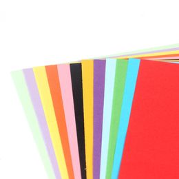 200pieces Colourful Printing Paper 70gsm Children DIY Handmade Origami Craft Paper Thick Paperboard Cardboard