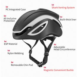 ROCKBROS Cycling Helmet Integrally-molded Shockproof Adjustable Reflective Ultralight Pneumatic Men Women MTB Road Bike Helmet