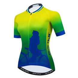2021 Cycling Jersey Women Bike Road MTB Bicycle Shirt Ropa Ciclismo Maillot Racing Top Mountain Riding Clothing Summer Green Red