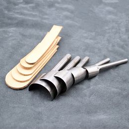 Handmade Leather Diy Tools C-Shaped U-Shaped Rounded Punch, Leather Chamfered, Semi-Circular Punch, Belt and Belt Tail Cut