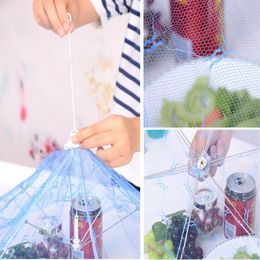 Large foldable food cover gauze table cover dining table anti-fly mosquito food tent (74cm*25cm)