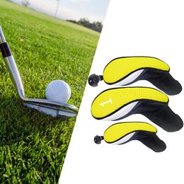 3 Pcs Golf Woods Headcovers Protective No. Tags 3 4 5 6 7 X Golf Head Covers for Drivers Fairway