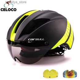 Cycling Helmets Ultralight 280g Goggs Bicyc Helmet Road Bike Sports Safety In-Mold Helmet Riding Mens Speed Airo Time-Trial Cycling Helmet L48